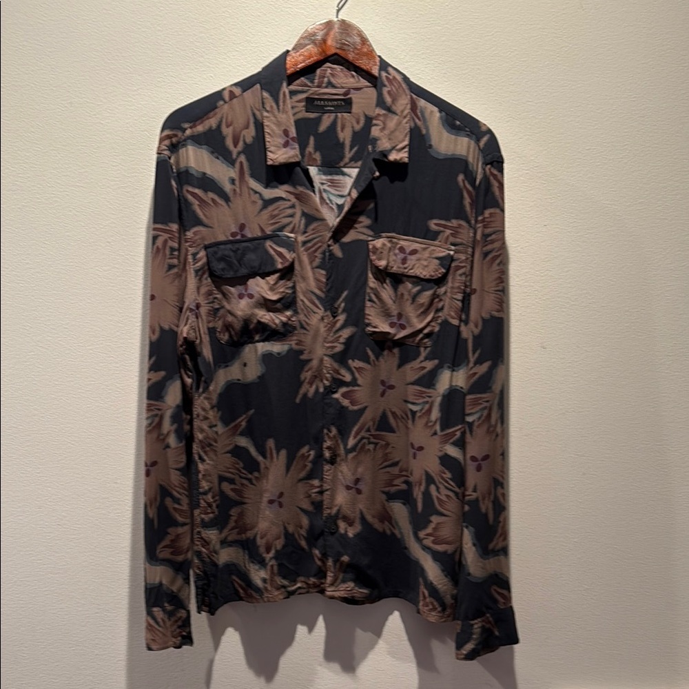 All Saints Dark Floral Men's Shirt